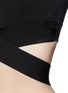 Detail View - Click To Enlarge - T BY ALEXANDER WANG - Criss cross band stretch cropped top