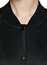 Detail View - Click To Enlarge - T BY ALEXANDER WANG - Lamb leather stripe bomber jacket