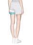 Back View - Click To Enlarge - T BY ALEXANDER WANG - Reflective stripe scuba jersey shorts