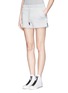 Front View - Click To Enlarge - T BY ALEXANDER WANG - Reflective stripe scuba jersey shorts