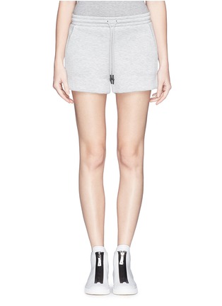Main View - Click To Enlarge - T BY ALEXANDER WANG - Reflective stripe scuba jersey shorts
