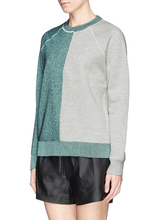 Front View - Click To Enlarge - T BY ALEXANDER WANG - Colourblock sweatshirt