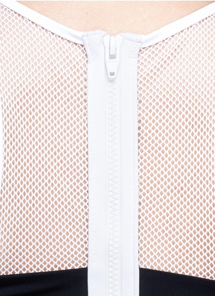 Detail View - Click To Enlarge - T BY ALEXANDER WANG - Mesh combo racerback swim top