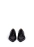 Figure View - Click To Enlarge - LANVIN - Screw rivet leather slip-on Oxfords