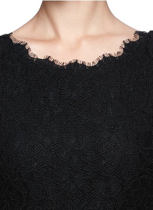 Detail View - Click To Enlarge - DIANE VON FURSTENBERG - 'Barbara' eyelash lace dress