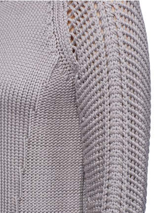 Detail View - Click To Enlarge - HELMUT LANG - Skeletal cord open-knit sweater
