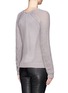 Back View - Click To Enlarge - HELMUT LANG - Skeletal cord open-knit sweater