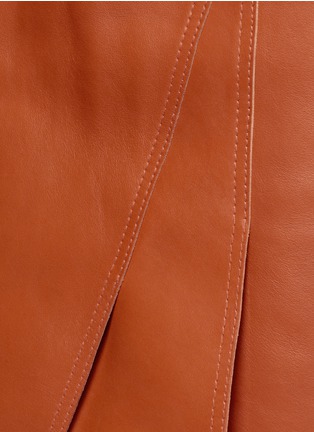 Detail View - Click To Enlarge - 3.1 PHILLIP LIM - Layered leather A-line skirt