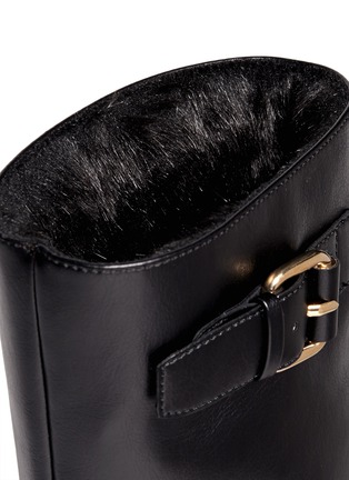 Detail View - Click To Enlarge - STELLA MCCARTNEY - Faux-leather buckle boots