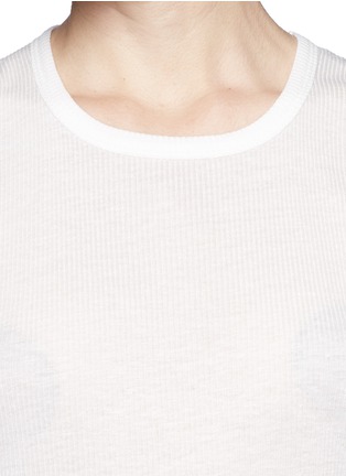 Detail View - Click To Enlarge - HAIDER ACKERMANN - Selene ribbed jersey tank top