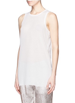 Front View - Click To Enlarge - HAIDER ACKERMANN - Selene ribbed jersey tank top