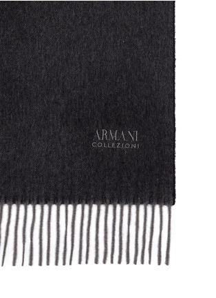 Detail View - Click To Enlarge - ARMANI COLLEZIONI - Glen plaid cashmere scarf