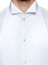 Detail View - Click To Enlarge - ARMANI COLLEZIONI - Pinwale bib tuxedo shirt