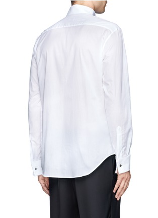 Back View - Click To Enlarge - ARMANI COLLEZIONI - Pinwale bib tuxedo shirt