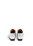 Back View - Click To Enlarge - PEDDER RED - Metallic leather Oxford slip-ons