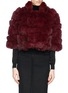 Main View - Click To Enlarge - HOCKLEY - 'Dove' cropped suede trim fox fur jacket