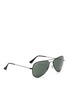 Figure View - Click To Enlarge - RAY-BAN - 'Aviator Flat Metal' sunglasses