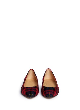 Figure View - Click To Enlarge - PEDDER RED - Tartan plaid flats