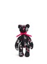 Main View - Click To Enlarge - MS MIN - Floral felt small teddy bear