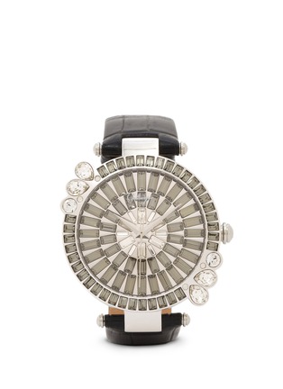 Main View - Click To Enlarge - GALTISCOPIO - 'Marguerite' crystal dial watch