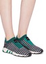 Figure View - Click To Enlarge - ADIDAS - 'EQT Support' Primeknit sock sneakers