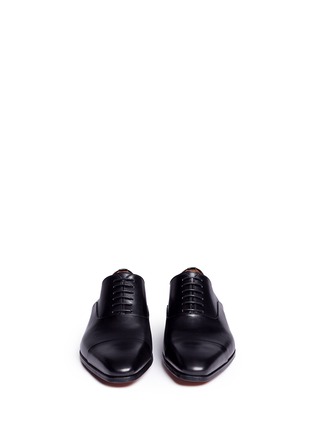 Front View - Click To Enlarge - MAGNANNI - Cap toe leather Oxfords
