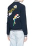 Back View - Click To Enlarge - MIRA MIKATI - Sequin floral and parrot embroidery bomber jacket