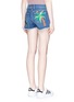 Back View - Click To Enlarge - MIRA MIKATI - 'Rainforest' embroidered denim shorts