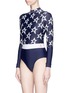 Figure View - Click To Enlarge - PERFECT MOMENT - 'Wet Spring' star print one-piece swimsuit