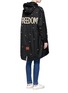 Back View - Click To Enlarge - 73115 - 'Freedom' faux pearl embellished military parka