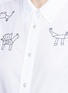 Detail View - Click To Enlarge - CLOSED - x Jupe by Jackie animal embroidered poplin shirt