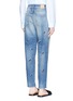 Back View - Click To Enlarge - CLOSED - x Jupe by Jackie embroidered denim pants