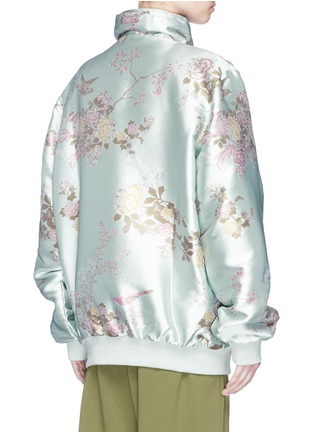 Back View - Click To Enlarge - FENTY PUMA BY RIHANNA - Floral jacquard reversible satin bomber jacket