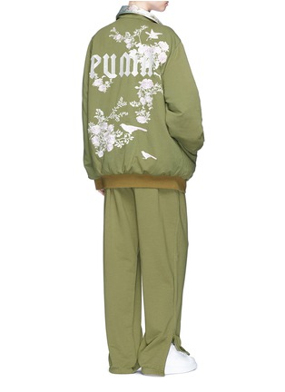 Figure View - Click To Enlarge - FENTY PUMA BY RIHANNA - Floral jacquard reversible satin bomber jacket