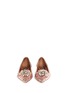 Front View - Click To Enlarge - - - 'Bellucci' jewel brooch paillette skimmer flats