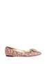 Main View - Click To Enlarge - - - 'Bellucci' jewel brooch paillette skimmer flats