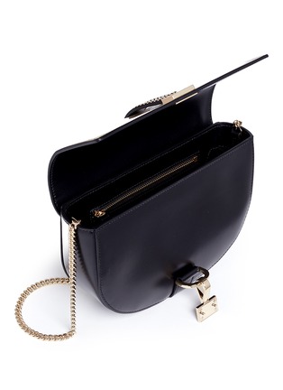 Detail View - Click To Enlarge - LANVIN - 'Lien by Lanvin' small mirror flap saddle bag
