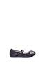 Main View - Click To Enlarge - STUART WEITZMAN - 'Fiona Lace' strass pavé bow toddler ballet strap flats