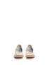 Figure View - Click To Enlarge - STUART WEITZMAN - 'Rose' logo glitter kids ballet flats