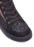 Detail View - Click To Enlarge - SAM EDELMAN - 'Britt Roxy' glitter kids high-top sneakers