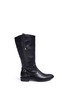 Main View - Click To Enlarge - SAM EDELMAN - 'Pia' faux leather kids riding boots