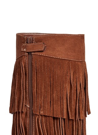 Detail View - Click To Enlarge - SAM EDELMAN - 'Abbey Minnie' fringe kids boots