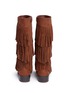 Back View - Click To Enlarge - SAM EDELMAN - 'Abbey Minnie' fringe kids boots