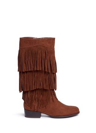 Main View - Click To Enlarge - SAM EDELMAN - 'Abbey Minnie' fringe kids boots