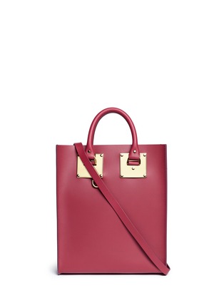 Main View - Click To Enlarge - SOPHIE HULME - 'Albion' mini rectangle leather box tote