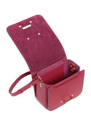 Detail View - Click To Enlarge - SOPHIE HULME - 'Darwin' saddle leather crossbody bag