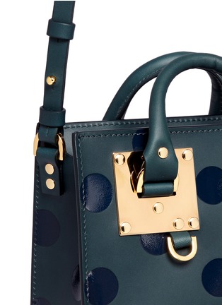 Detail View - Click To Enlarge - SOPHIE HULME - 'Albion' polka dot print leather box tote