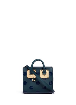 Main View - Click To Enlarge - SOPHIE HULME - 'Albion' polka dot print leather box tote