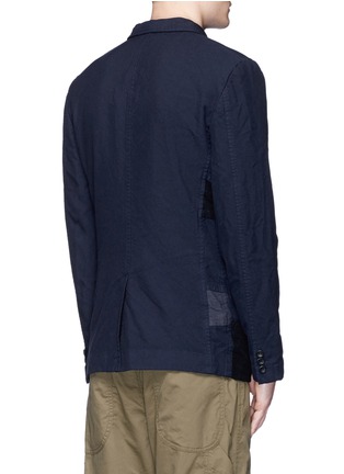 Back View - Click To Enlarge - COMME DES GARÇONS HOMME - Patchwork front soft blazer