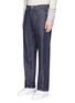 Front View - Click To Enlarge - COMME DES GARÇONS HOMME - Garment dyed mottled twill pants